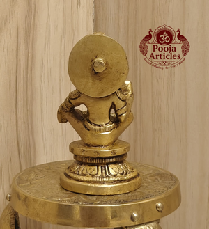 Brass Ayyappan Swami Statue 2.5 Inch