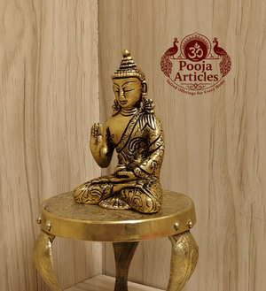 Brass Buddha Statue 3.2 Inch