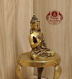 Brass Buddha Statue 3.2 Inch