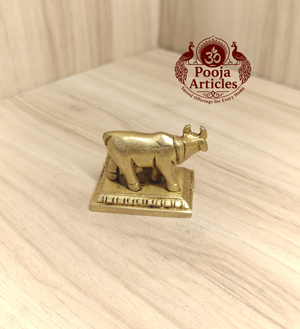 Brass Cow and Calf Idol 1.5 Inch