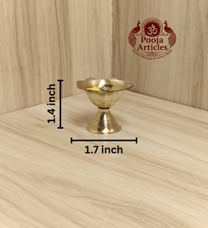 Brass Devdas Diya 1.4 Inch