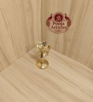 Brass Lotus Diya Stand 4.2 Inch