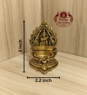 Brass Gajalakshmi Vilakku 3 Inch
