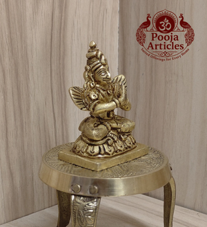 Brass Garuda Idol 2.6 Inch Pooja Articles