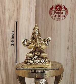 Brass Garuda Idol 2.6 Inch Pooja Articles