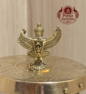 Miniature Brass Garuda Statue 1.5 Inch