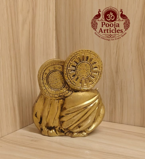 Brass Jesus Family Statue 4.5 Inch Pooja Articles