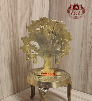 Brass Kalpavriksha Tree 3.8 Inch Pooja Articles
