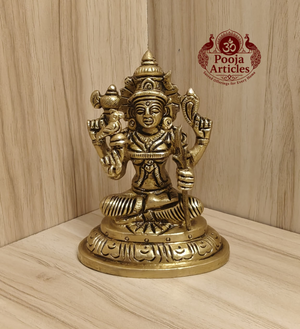 Brass Kamakshi Amman Statue 4 Inch