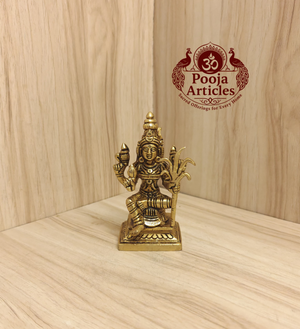 Brass Kamatchi Amman Statue 4 Inch