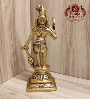 Brass Karuppasamy Statue 6 Inch Pooja Articles