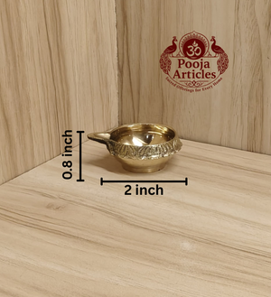 Brass Kuber Diya 2 Inch