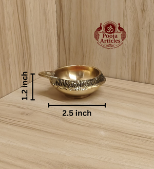 Brass Kuber Diya 2.5 Inch