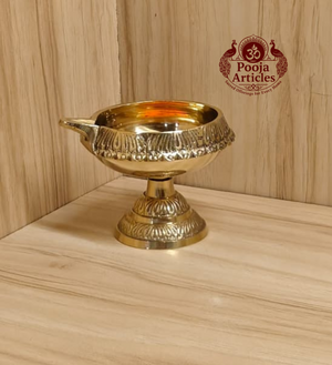 Brass Kubera Diya With Stand 2.2 Inch