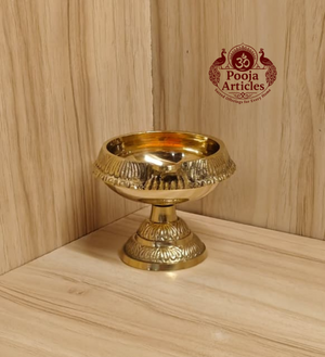 Brass Kubera Diya With Stand 2.2 Inch