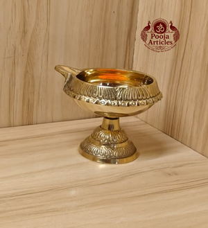 Brass Kubera Diya With Stand 2.2 Inch