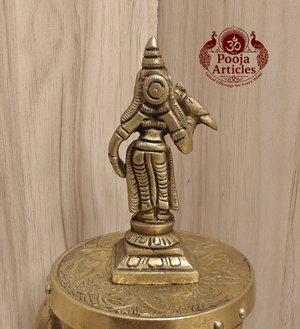 Brass Madurai Meenakshi Statue 3.4 Inch