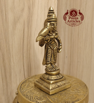 Brass Madurai Meenakshi Statue 3.4 Inch