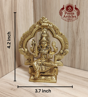Brass Mariamman Statue 4.2 Inch Pooja Articles