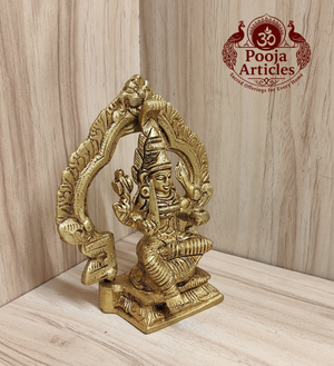 Brass Mariamman Statue 4.2 Inch Pooja Articles