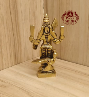 Brass Murugan Mini Idol 3.3 Inch