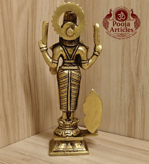 Brass Murugan Statue 6.2 Inch