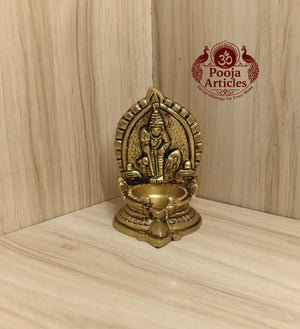 Brass Murugan Vilakku 3 Inch
