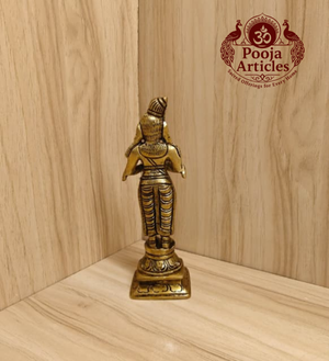 Brass Nalvar Set 5.7 Inch Pooja Articles
