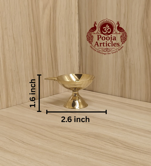 Brass Paan Deep – Handcrafted Traditional Oil Lamp for Pooja, Aarti & Diwali