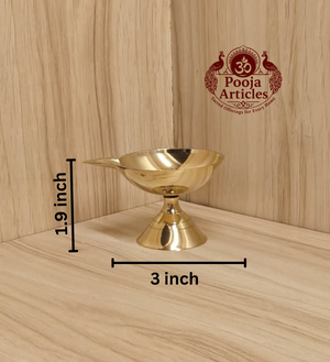 Brass Paan Deep – Handcrafted Traditional Oil Lamp for Pooja, Aarti & Diwali