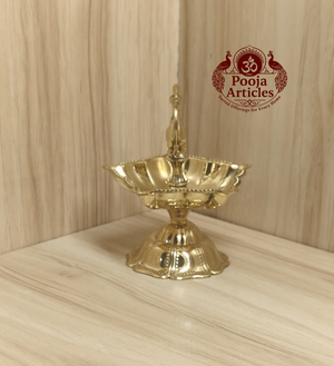 Brass Peacock Diya Size 2 – 4 Inch