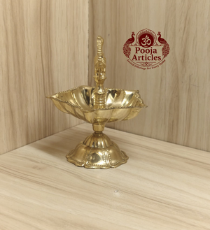 Brass Peacock Diya Size 3 – 4.9 Inch