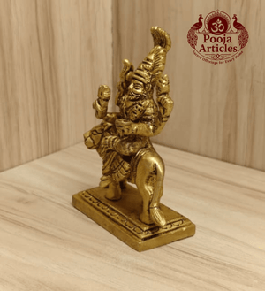 Brass Pratyangira Devi Statue 4 Inch