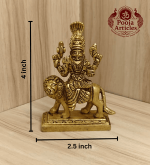 Brass Pratyangira Devi Statue 4 Inch