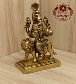 Brass Pratyangira Devi Statue 5 Inch Pooja Articles