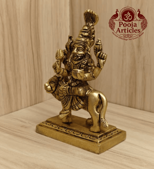 Brass Pratyangira Devi Statue 5 Inch Pooja Articles