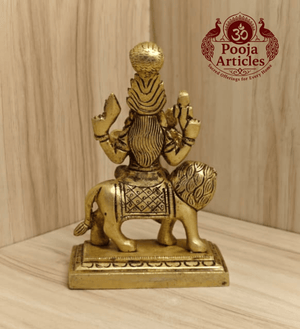 Brass Pratyangira Devi Statue 5 Inch Pooja Articles