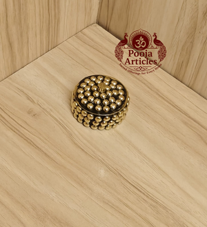 Brass Sindoor Box 1.7 Inch