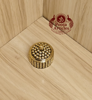 Brass Sindoor Box 2 Inch