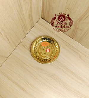 Brass Small Pooja Plate 4.3 Inch