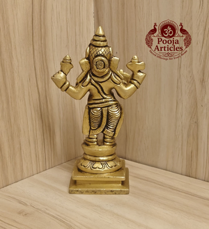 Brass Standing Ganesha Statue 4.7 Inch