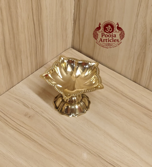 Brass Star Diya Size 1 – 2.5 Inch Pooja Articles