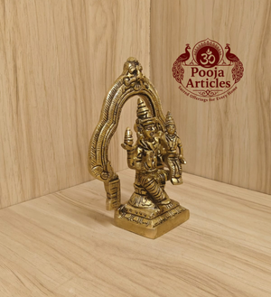 Brass Swarna Akarshana Bhairava Idol 5.2 Inch