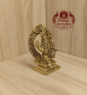 Brass Swarna Akarshana Bhairava Idol 4 Inch