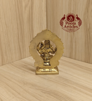 Brass Swarna Akarshana Bhairava Idol 4 Inch