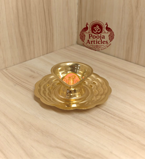 Brass Mini Table Oil Lamp 3.2 Inch