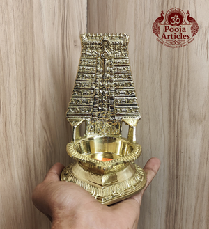 Brass Thiruchendur Gopuram Vilakku 5.5 Inch