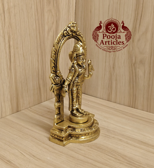 Brass Thiruvachi Andal Statue 6.5 Inch