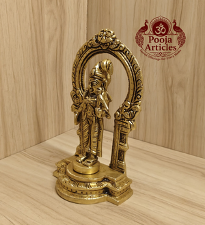 Brass Thiruvachi Andal Statue 6.5 Inch