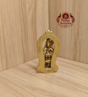 Brass Thiruvachi Murugan Statue 4 Inch